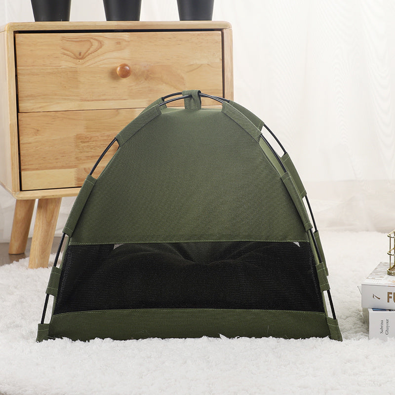 Alfombrilla refrescante para tienda de gatos, casa para perros, sofá para mascotas, cama de camping con cojín, nido para gatos de interior, cama para gatos