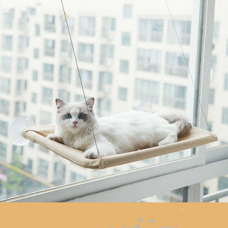 Cama para gatos con ventosa para ventana