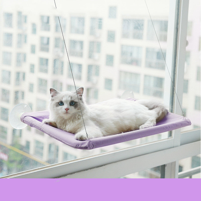Cama para gatos con ventosa para ventana