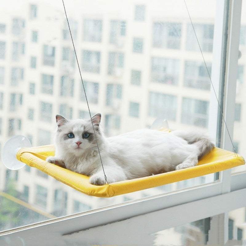 Cama para gatos con ventosa para ventana