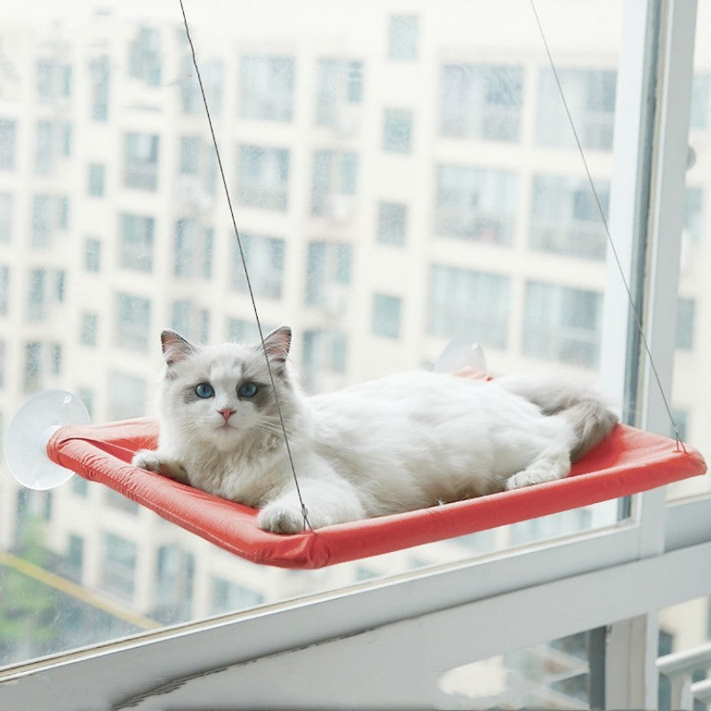 Cama para gatos con ventosa para ventana