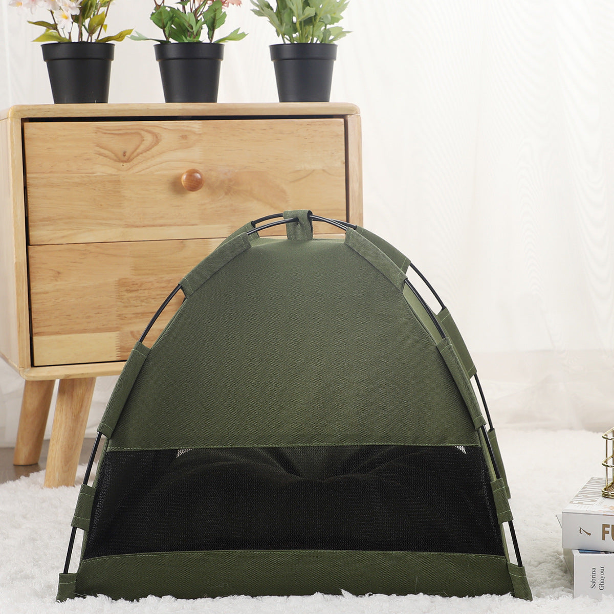 Alfombrilla refrescante para tienda de gatos, casa para perros, sofá para mascotas, cama de camping con cojín, nido para gatos de interior, cama para gatos