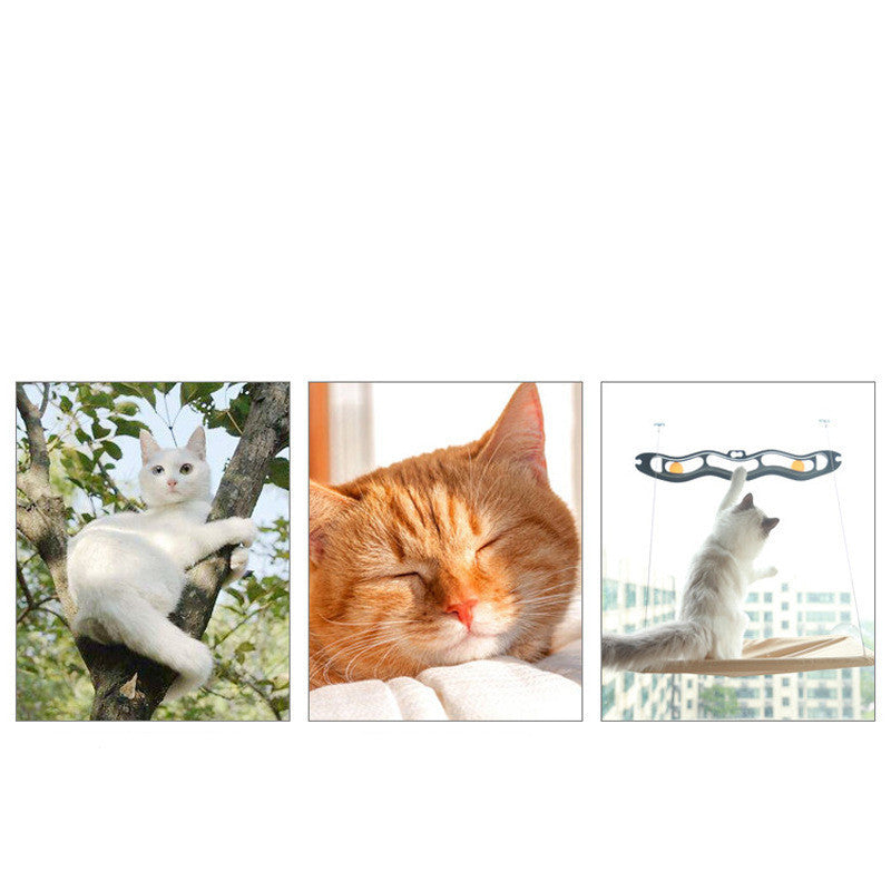 Cama para gatos con ventosa para ventana