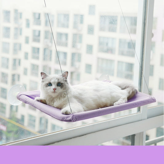 Cama para gatos con ventosa para ventana