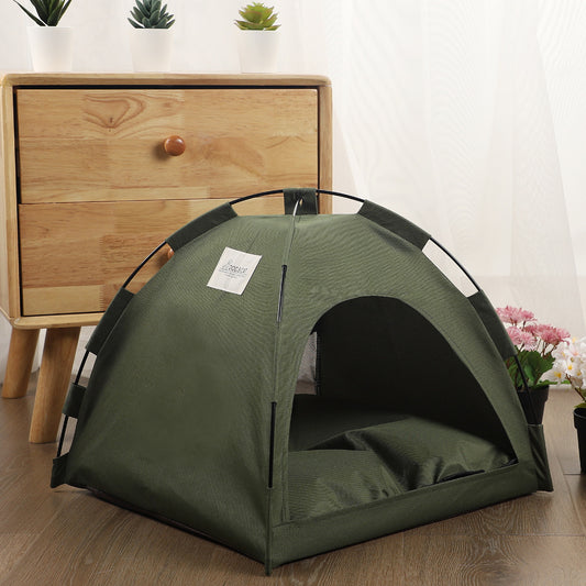 Alfombrilla refrescante para tienda de gatos, casa para perros, sofá para mascotas, cama de camping con cojín, nido para gatos de interior, cama para gatos
